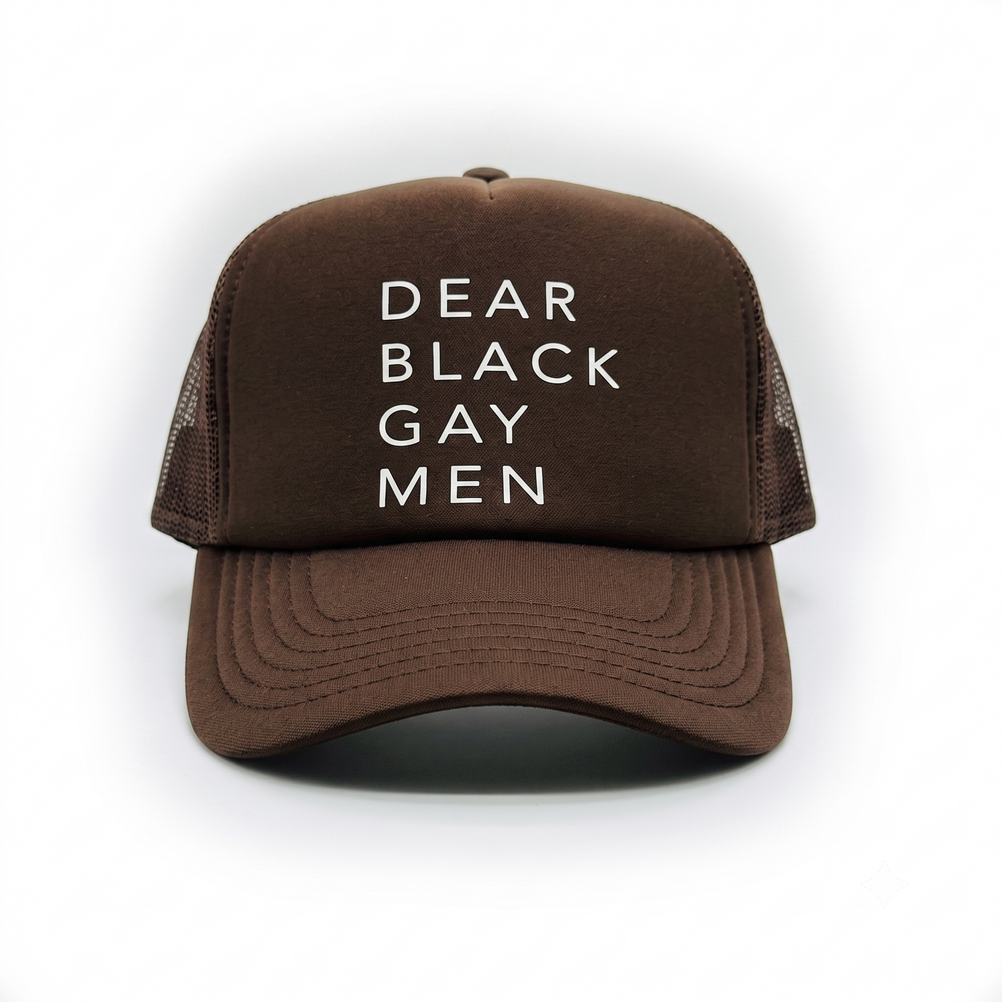 Dear Black Gay Men Trucker Hat - Chocolate