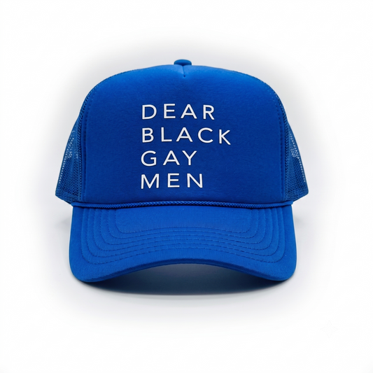 Dear Black Gay Men Trucker Hat - Blue