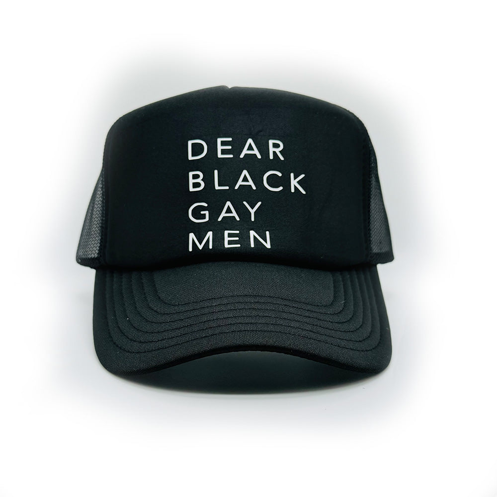 Dear Black Gay Men Trucker Hat - Black