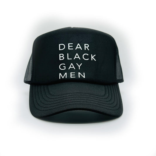 Dear Black Gay Men Trucker Hat - Black